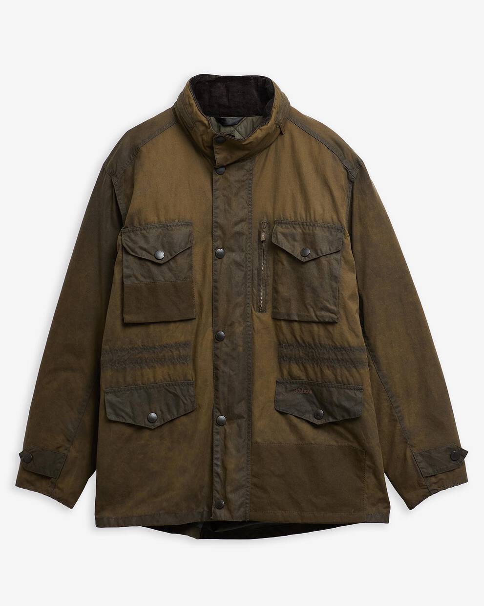 Barbour Re-Loved Sapper Waxed Jacket - Size L Olive