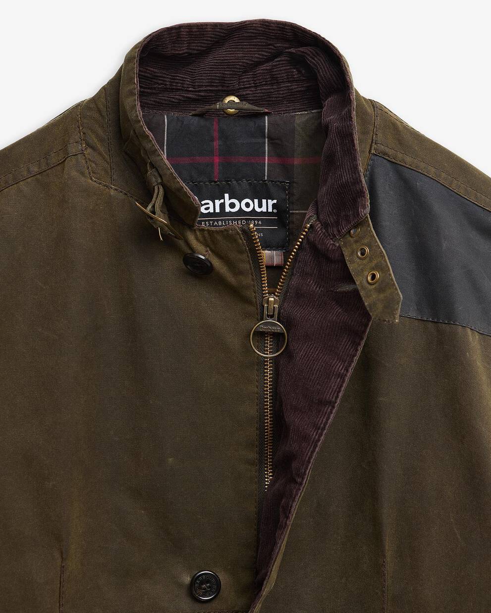 Barbour Re-Loved Lutz Waxed Jacket - Size L