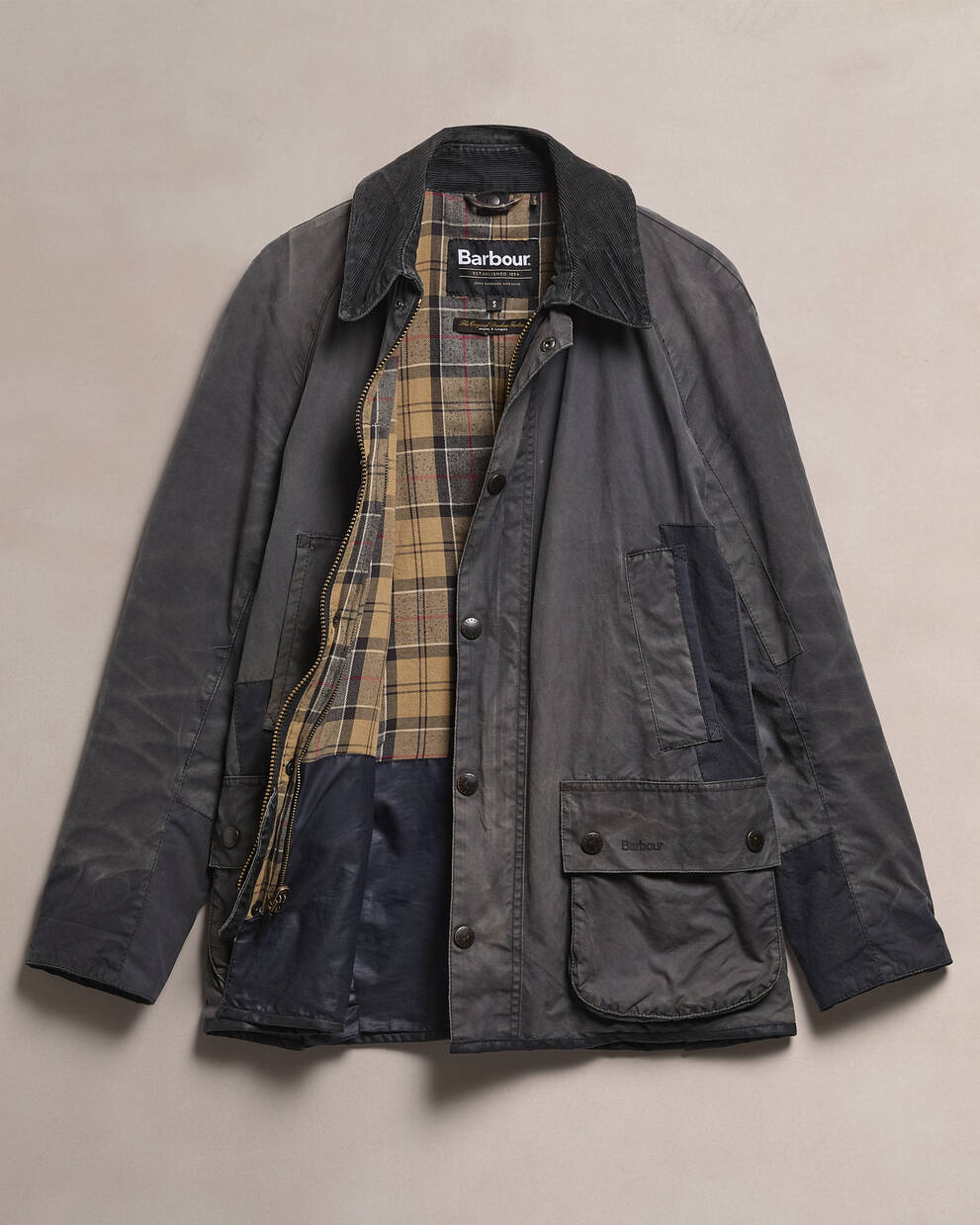Barbour Re-Loved Men's Ashby Waxed Jacket - Size S