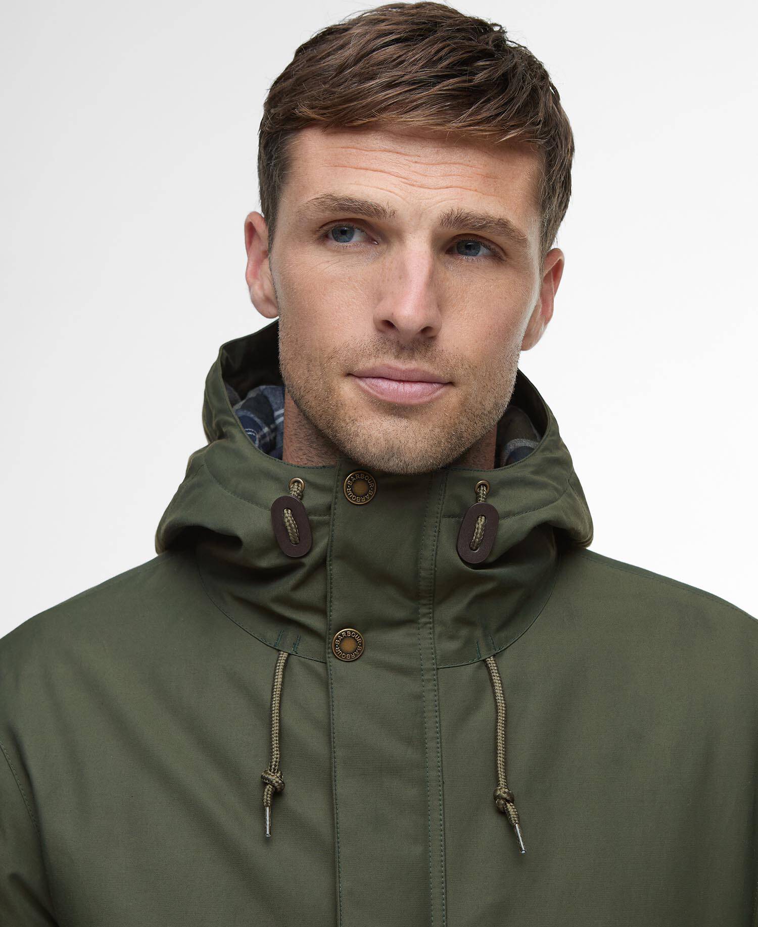 Jacke Modern Lorden Showerproof Mac Olive image number 3