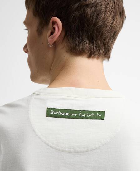 Paul Smith Loves Barbour Fishing Jacket T-Shirt Whisper White