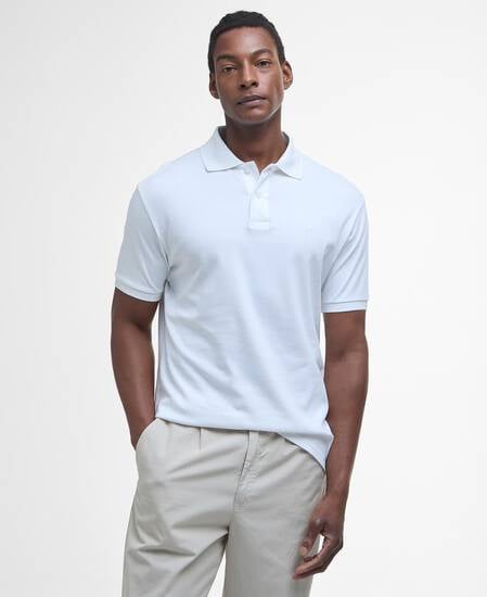 Hylton Short-Sleeved Polo Shirt Classic White