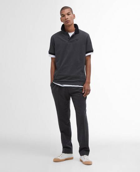 Essential Sports Mix Short-Sleeved Polo Shirt Classic Black Essential Sports Mix Short-Sleeved Polo Shirt Classic Black