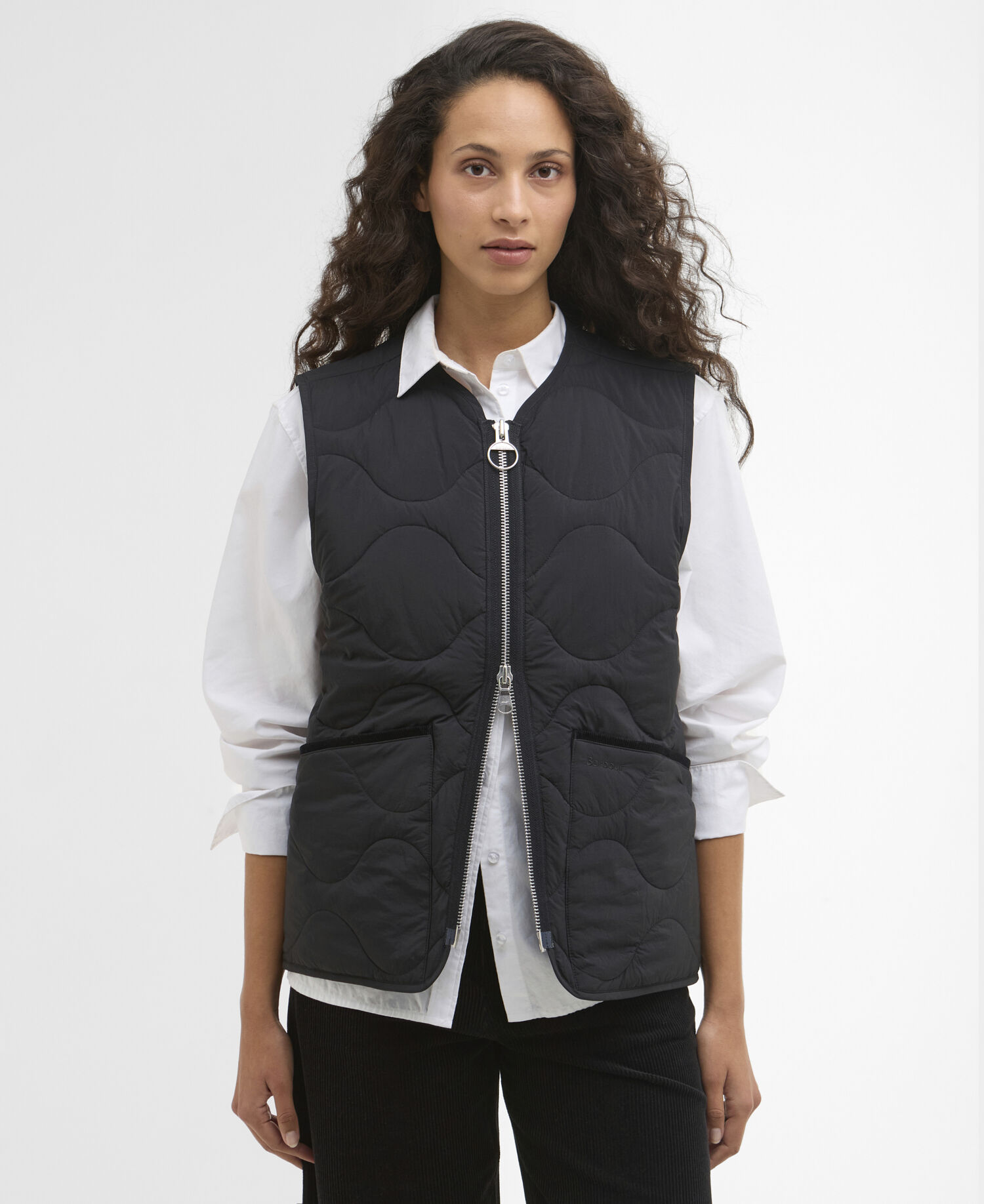 Barbour x ARKET Alice Gilet Black