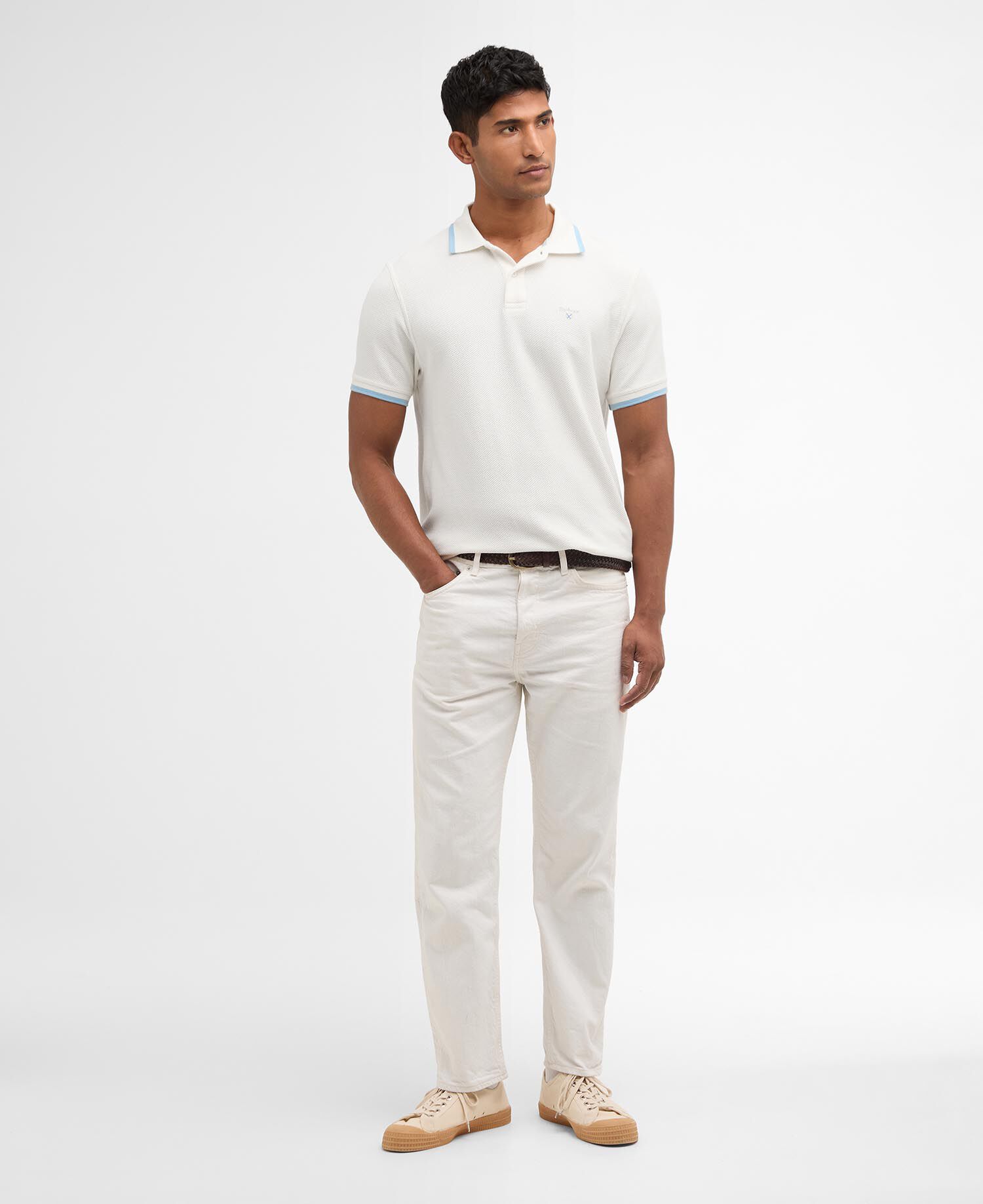 Ferriby Tailored Polo Shirt Whisper White