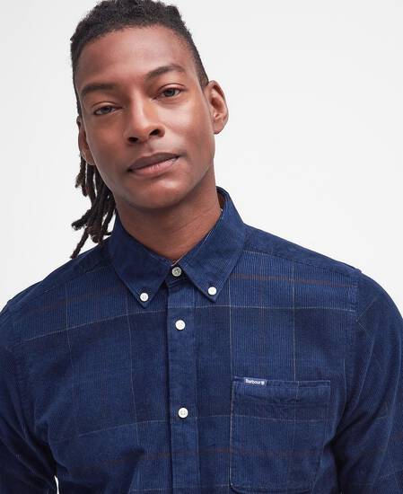 Blair Tailored Long-Sleeved Shirt Midnight Tartan