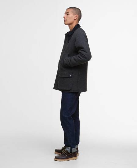 Bedale Wool Jacket Dark Grey Marl/Tartan Tbc