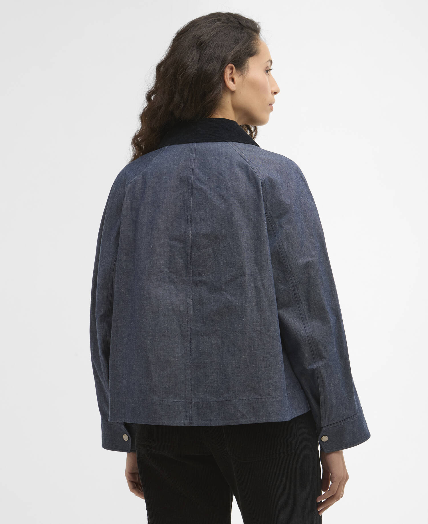 Barbour x ARKET Kokos Dry Wax Denim Jacket image number 2