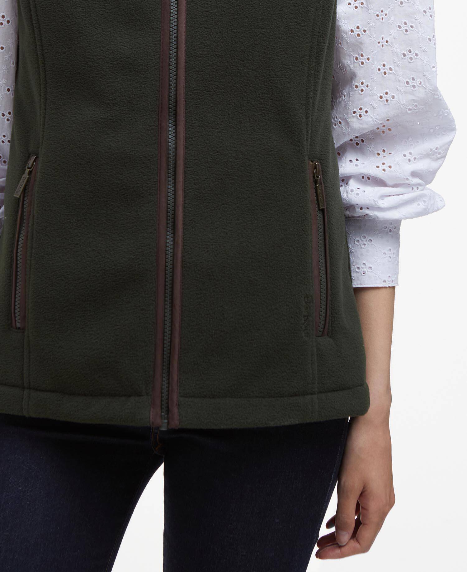 Country Colton Fleece Gilet Sage image number 4