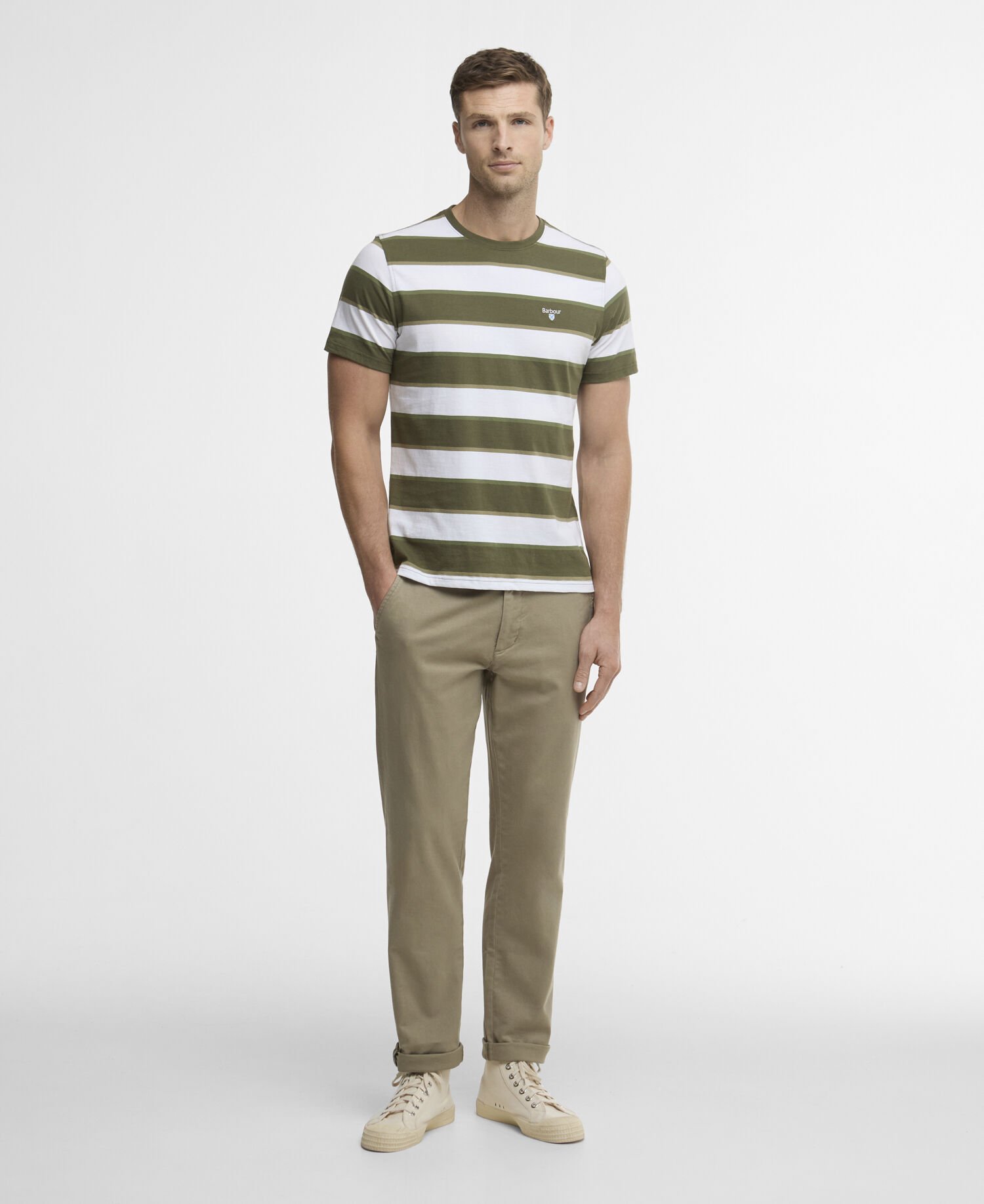 T-Shirt Meldon Stripe Olive