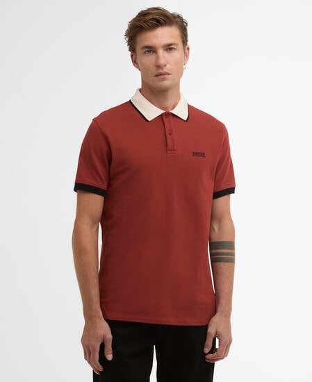 Howall Short-Sleeved Polo Shirt Burnt Henna