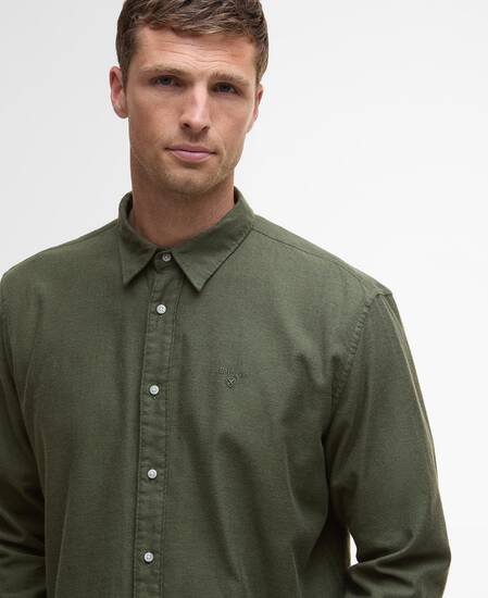 Sealane Relaxed Long-Sleeved Shirt Olive