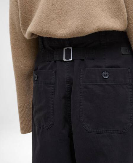 Martha Straight-Leg Trousers Black