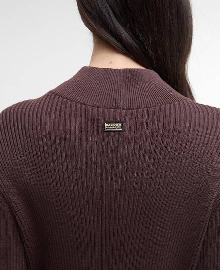 Kaia Knitted Mini Dress Chocolate
