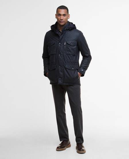Winter Sapper Waxed Jacket Navy/Midnight Oak