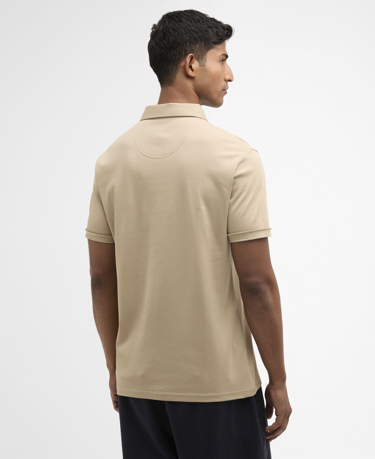 Poloshirt Corpatch Tailored Washed Stone