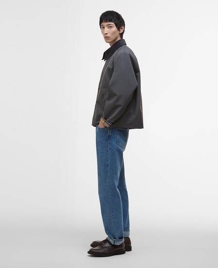 Oversized Reversible Transporter Jacket Asphalt Grey