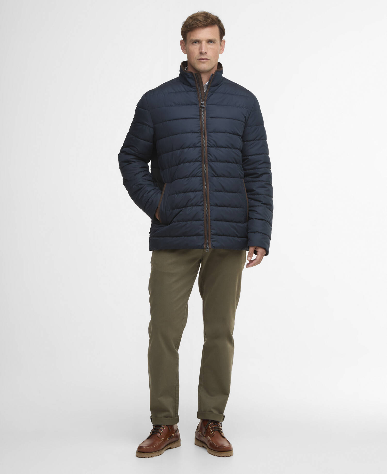 Broughton Quilted Jacket Navy image number 1