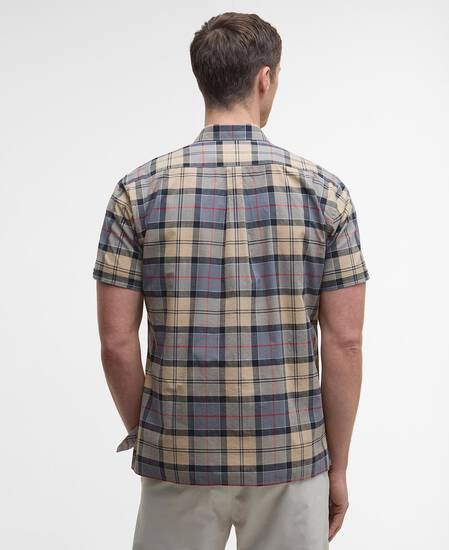 Gordon Short-Sleeved Tailored Shirt Dress Tartan