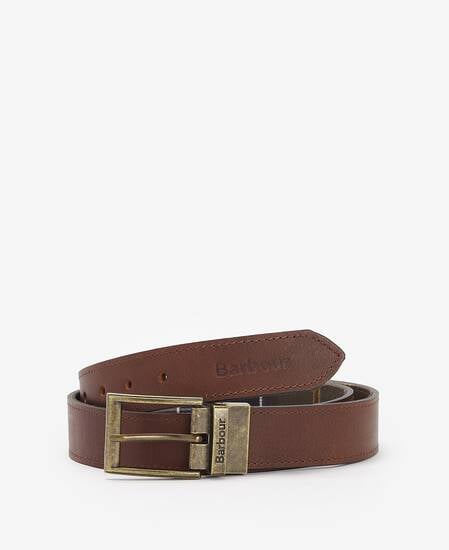 Cintura in pelle Tartan reversibile 