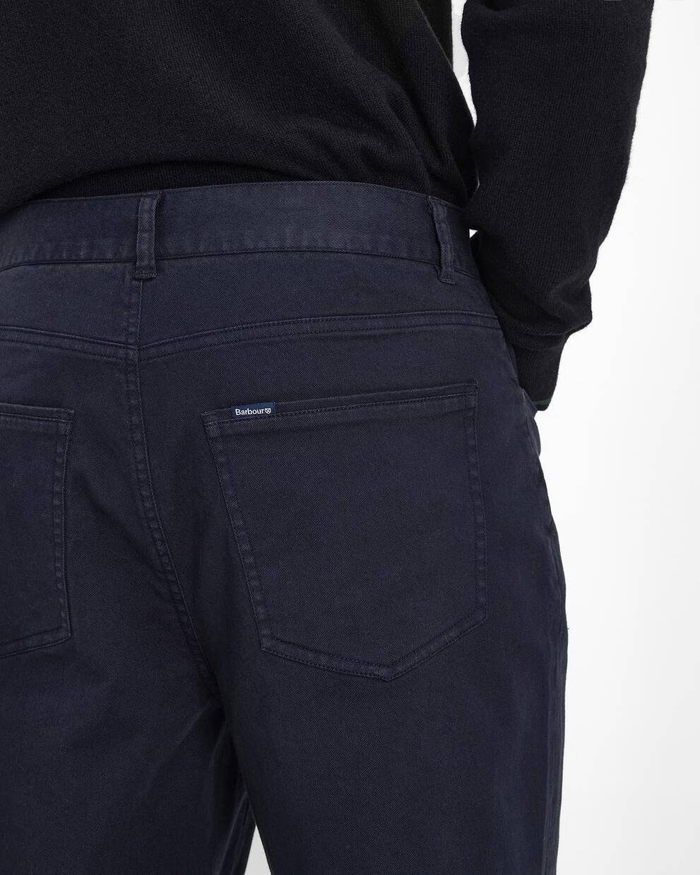 Washed Stretch Regular Trousers