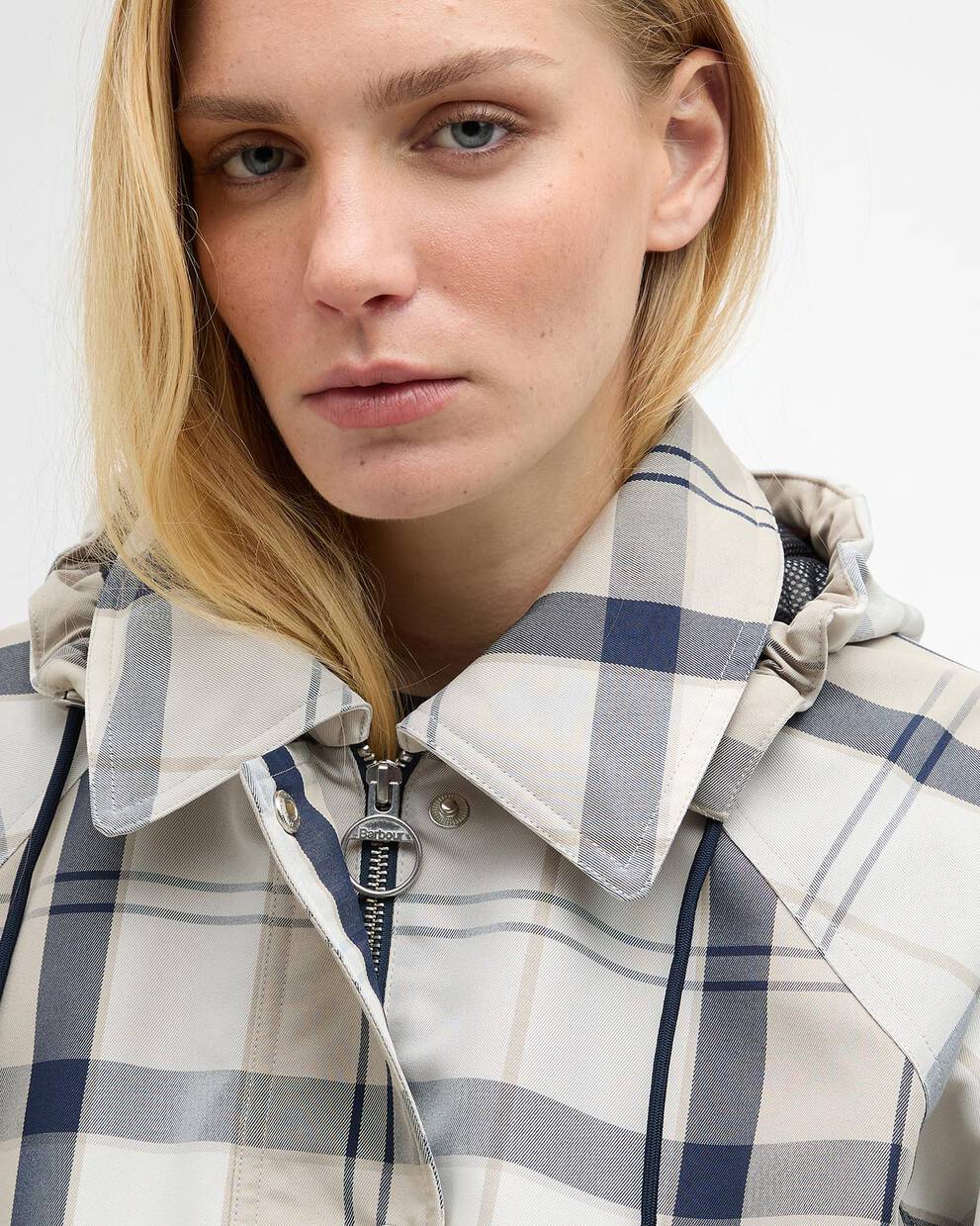 Giacca antipioggia Ballina con motivo a quadri