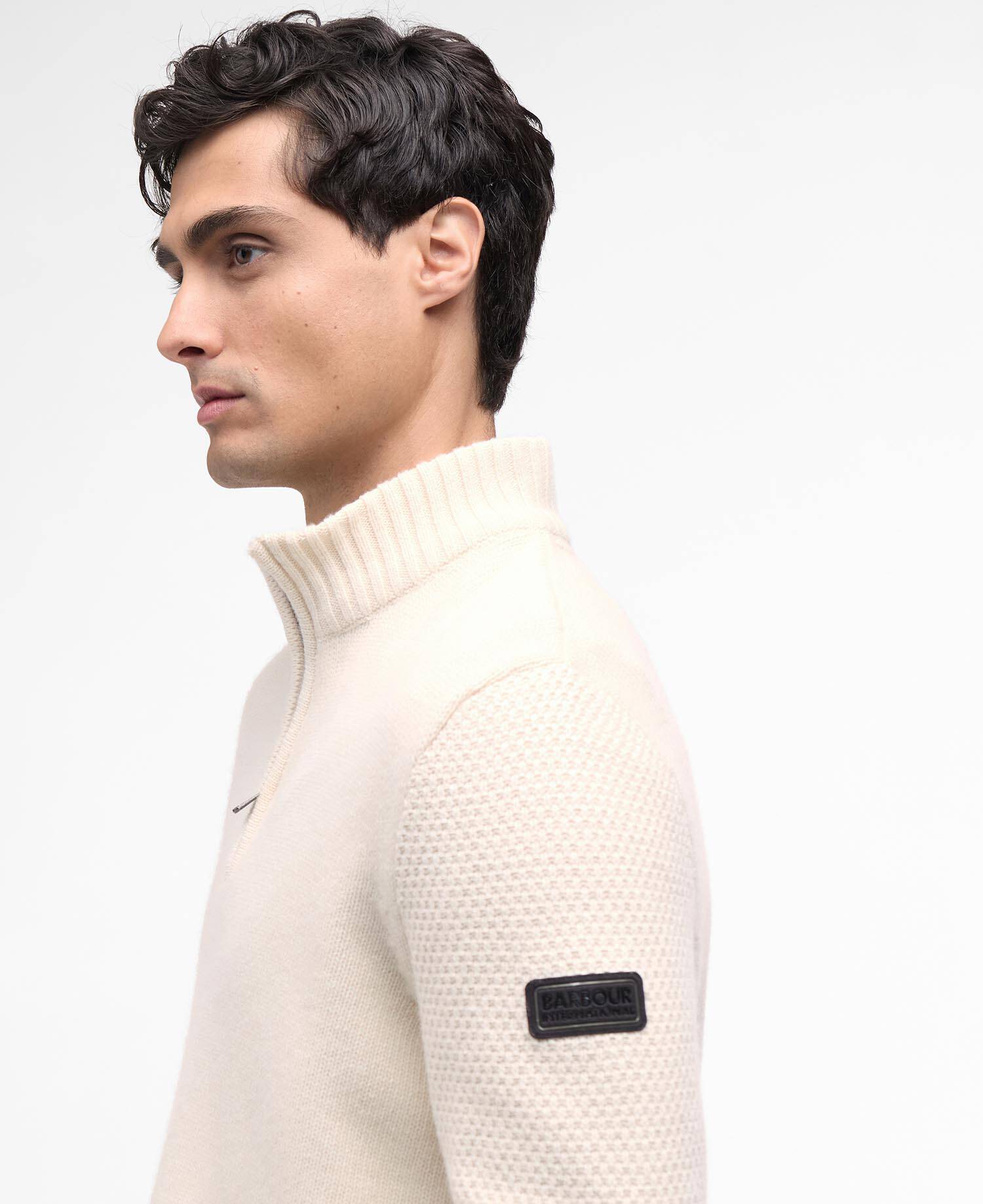 Enfield Funnel Neck Jumper Whisper White image number 3