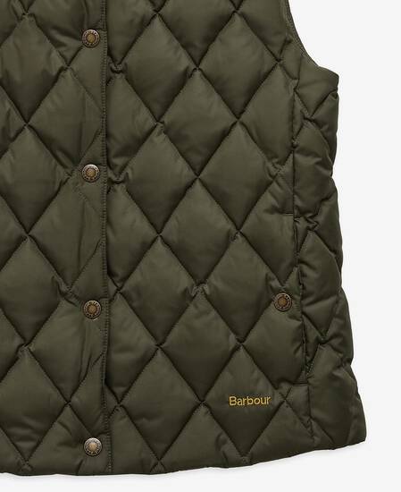Gilet in piumino d'oca Fiona Olive/Ancient