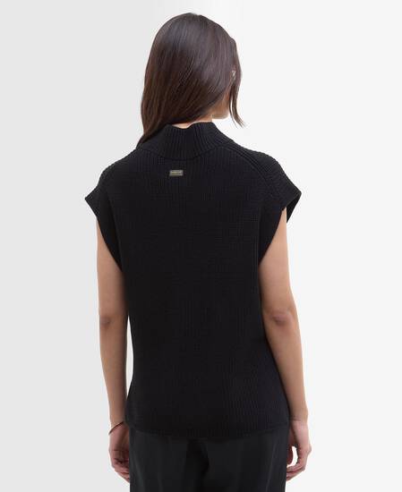 Clara Sleeveless Knitted Jumper Black