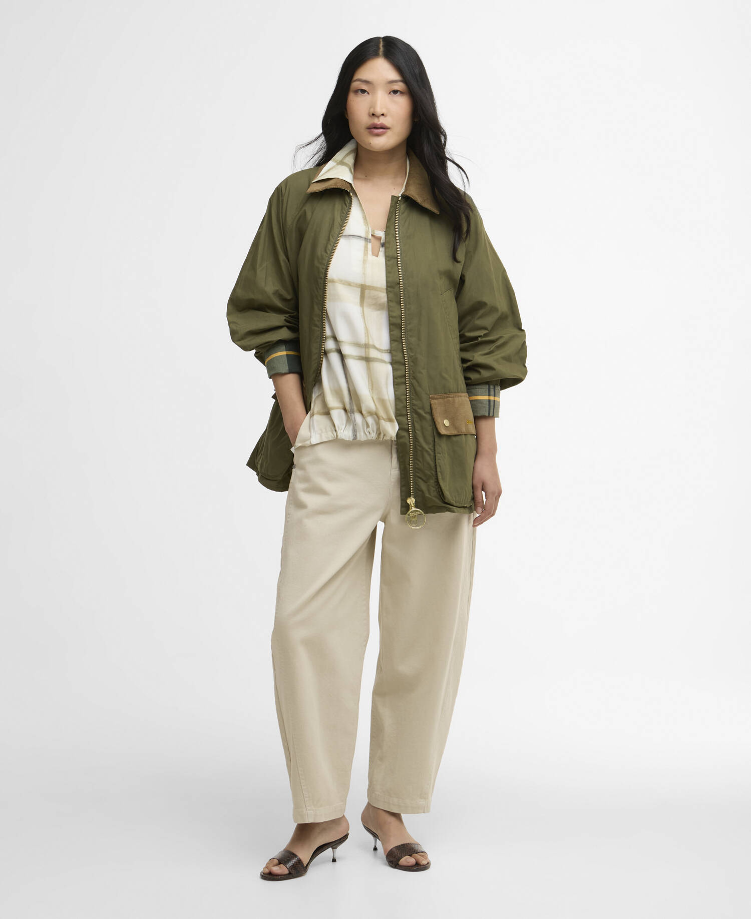 Laneshaw Casual Jacket Dusky Green / Ancient image number 1