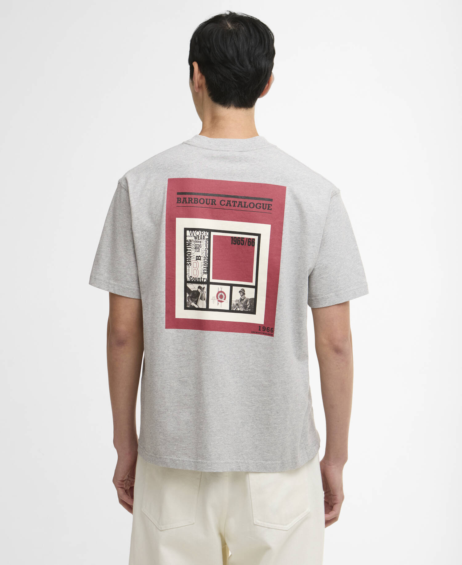 1966 Graphic Oversized T-Shirt Grey Marl image number 2