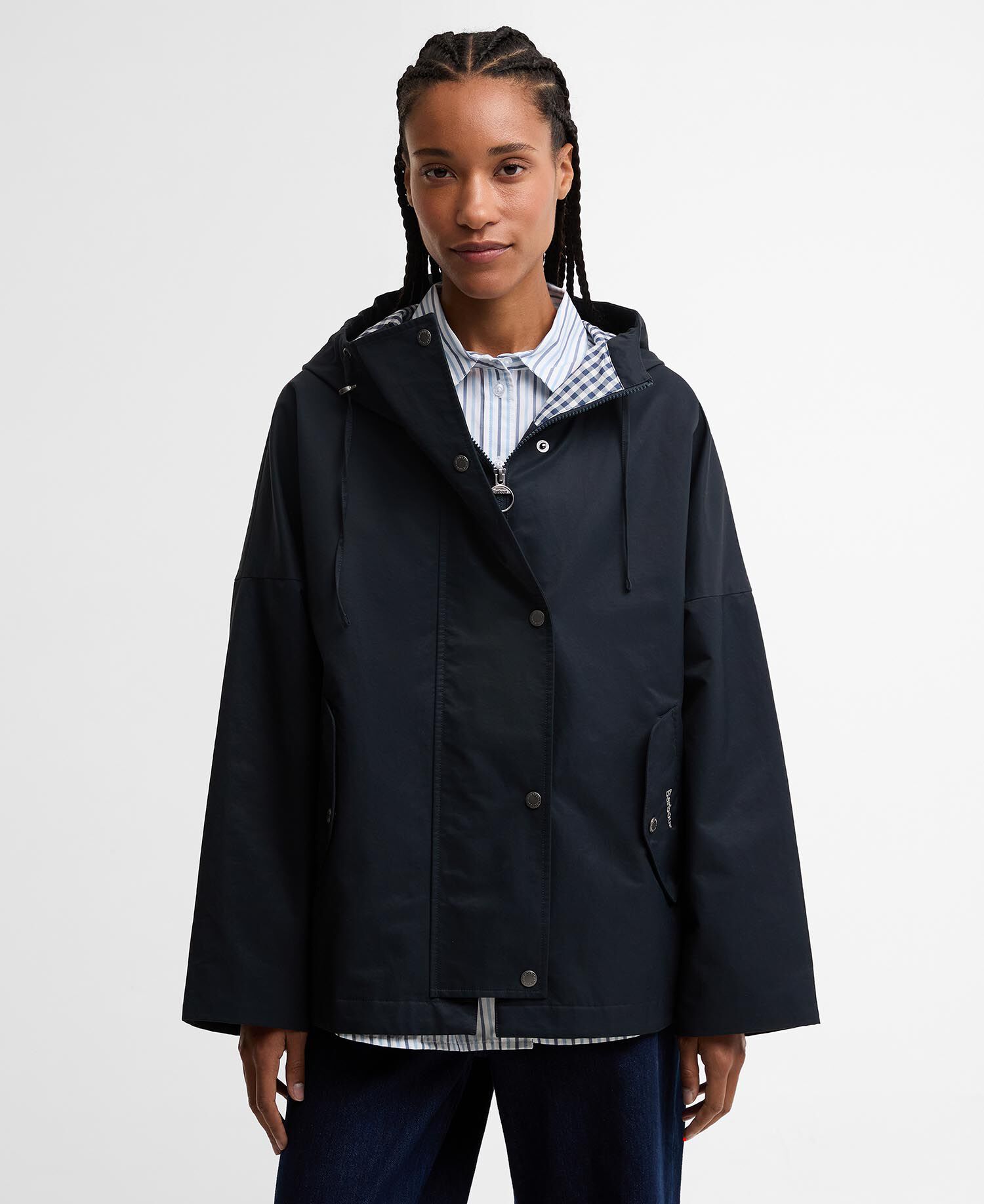 Jacke Kingswood Showerproof Dark Navy/Navy Gingham