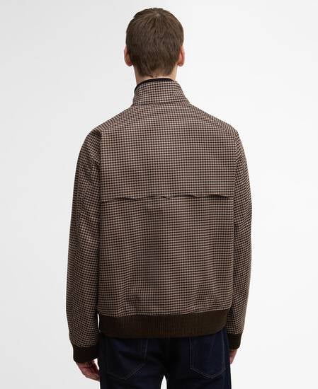 Barbour x Baracuta Porton Showerproof Jacket Brown Houndstooth