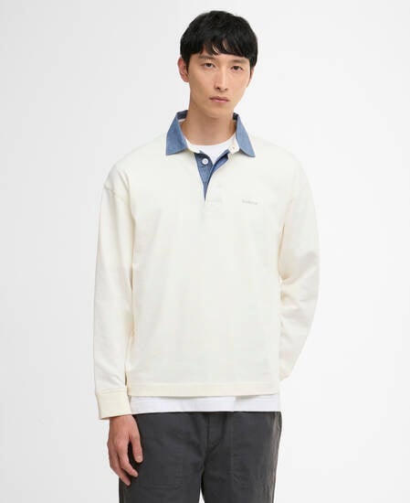 Oldgate Oversized Rugby Shirt Whisper White