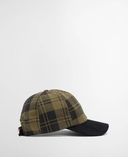 Elaine Tartan Cap Olive Check