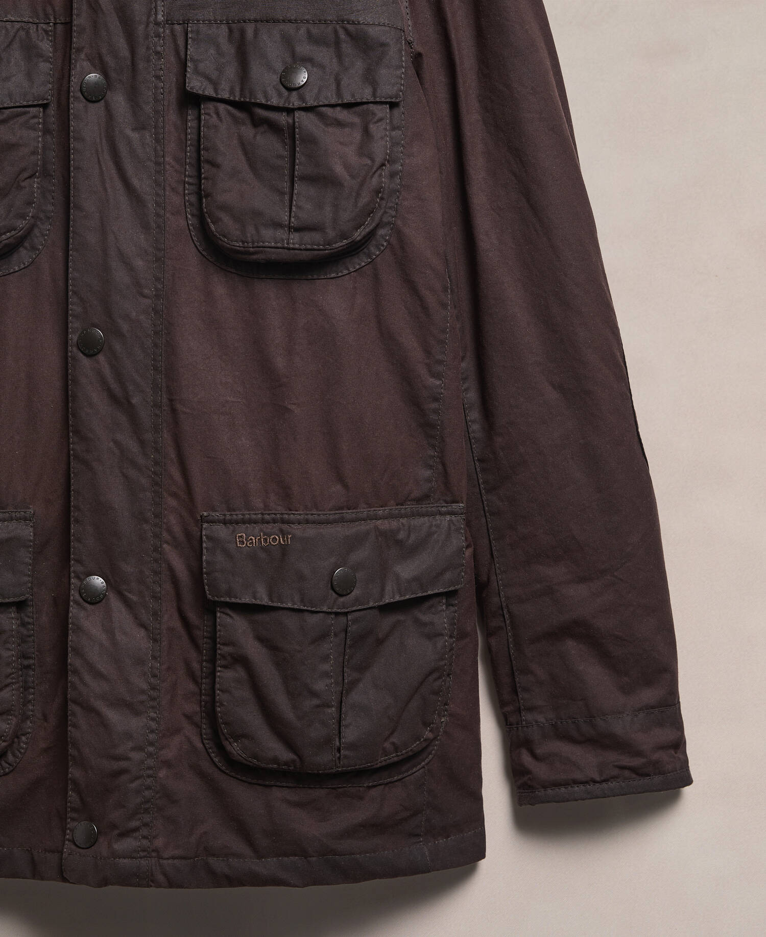 Barbour Re-Loved Men's Corbridge Waxed Jacket - Size XL Rustic image number 3
