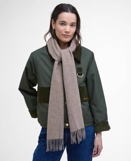 Sciarpa in lana d'agnello intrecciata 