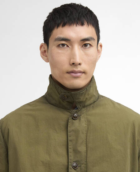 Troon Washed Waxed Jacket Archive Olive