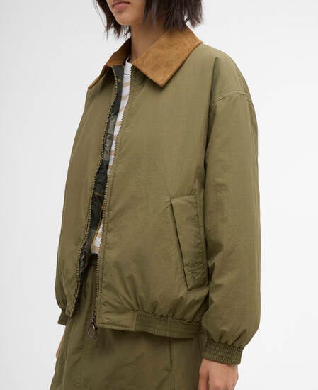 Maureen Reversible Casual Jacket Burnt Olive/Ancient