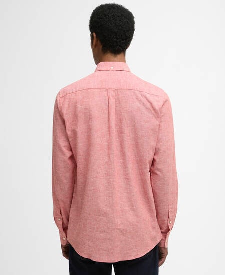 Nelson Tailored Long-Sleeved Shirt Red