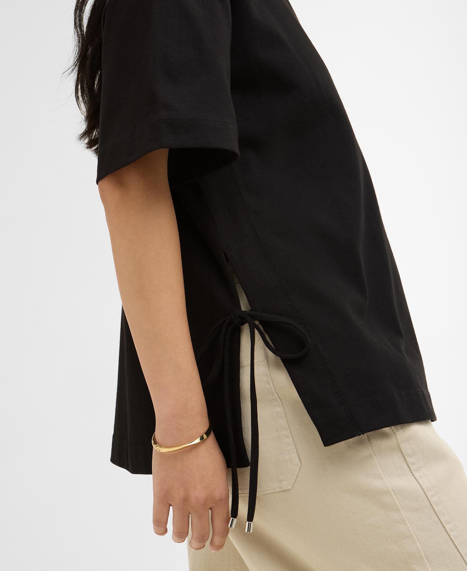 T-shirt Marron Black