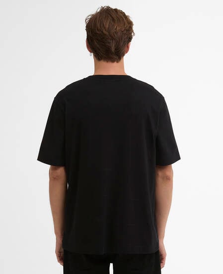 T-Shirt Cowl Motorbike Graphic Black