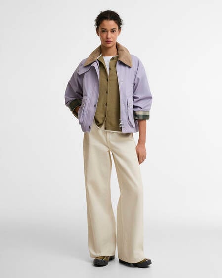 Giacca casual Beadnell dal taglio crop Heather Mist/Ancient/Timberwolf