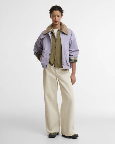 Cropped Beadnell Casual Jacket Heather Mist/Ancient/Timberwolf