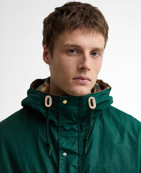 Paul Smith Loves Barbour Durham Waxed Jacket Rich Green