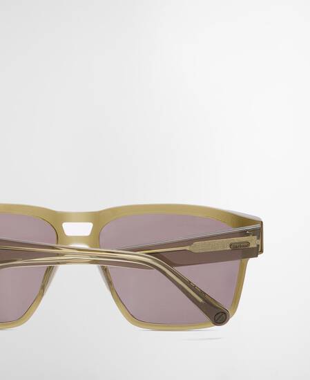 Dom Square Sunglasses Olive Crystal