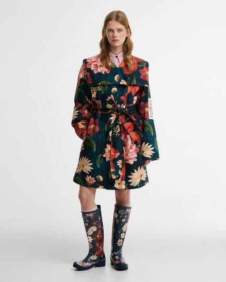 Barbour FARM Rio Gardenia Casual Jacket Navy Wild Flower/Navy Flower