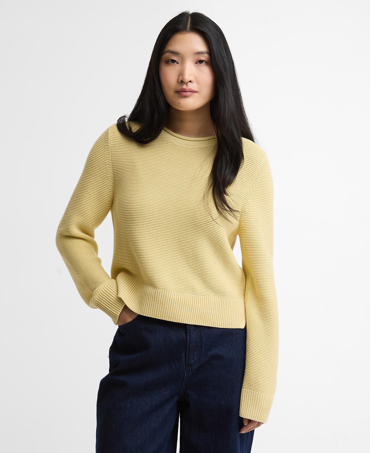Fawley Crew Neck Jumper Soured Citrus
