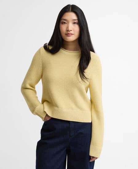 Fawley Crew Neck Jumper Soured Citrus