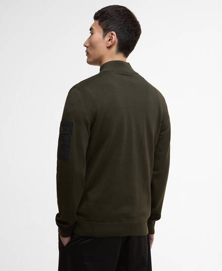 Maglione Blades con zip corta Sage